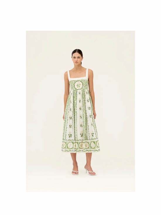 Agua by Agua Bendita Dresses & Skirts - Agua by Agua Bendita Barbara Floral Cotton Midi Dress Size: Small